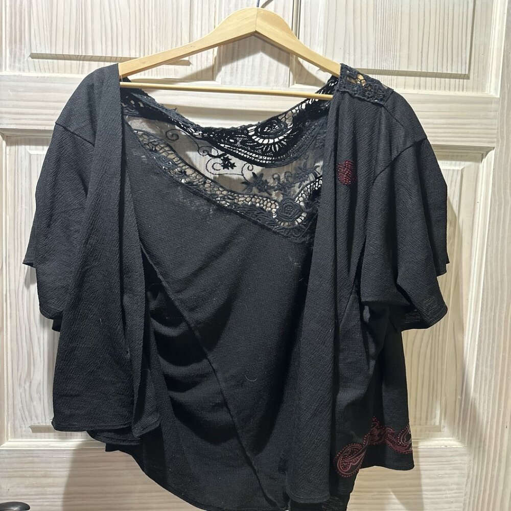 Women's 1XL/2XL Harley Davidson Cardigan with Rhinestones
